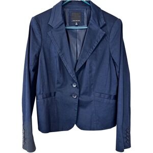 The Limited Women's Blazer Size 12 Navy Blue Pinstripe Career Business